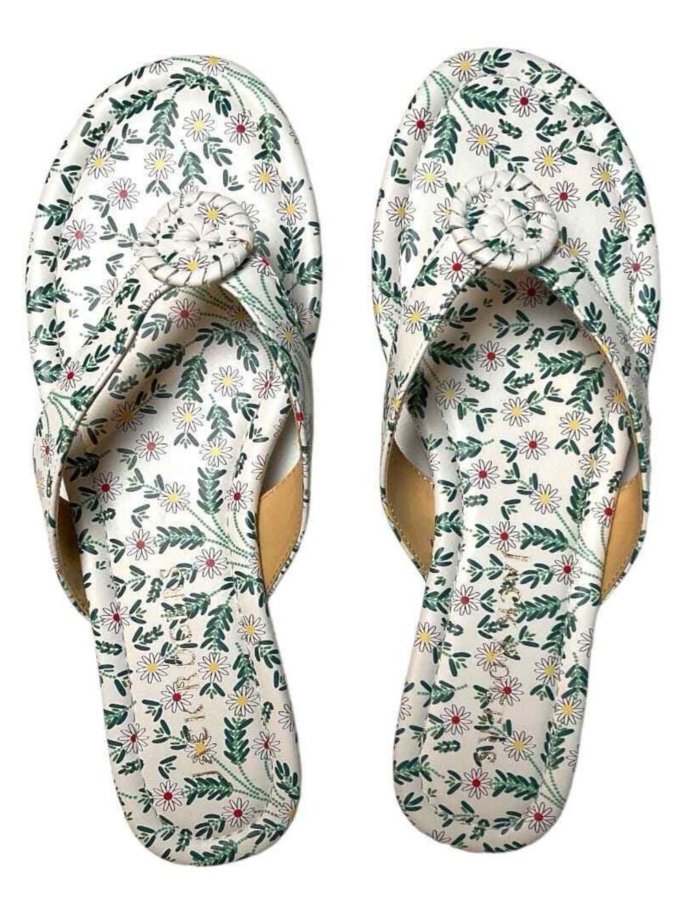Jack Rogers Rowan Floral Flip Flop Sandals Size 9